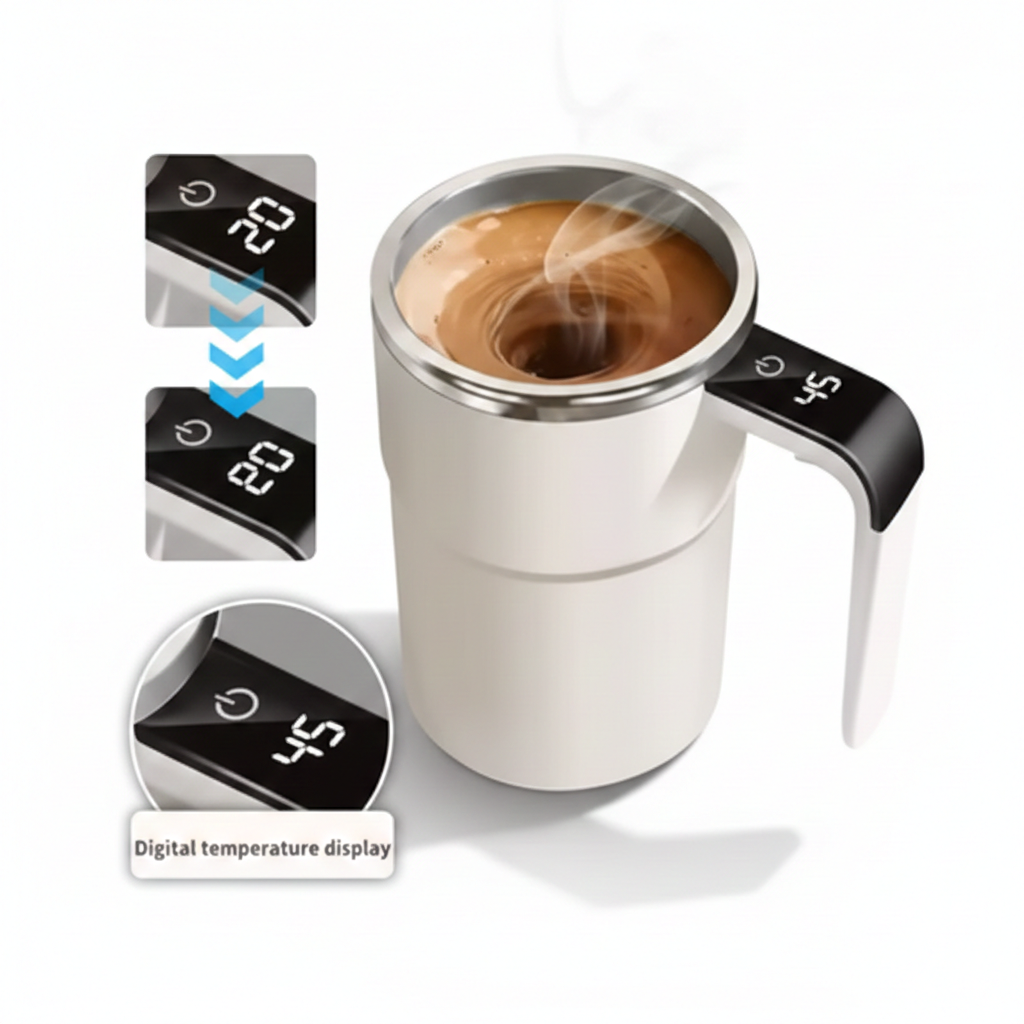 Sag Löffeln Lebewohl – Die intelligente 380 ml Self-Stirring Mug für Kaffee, Tee & mehr!